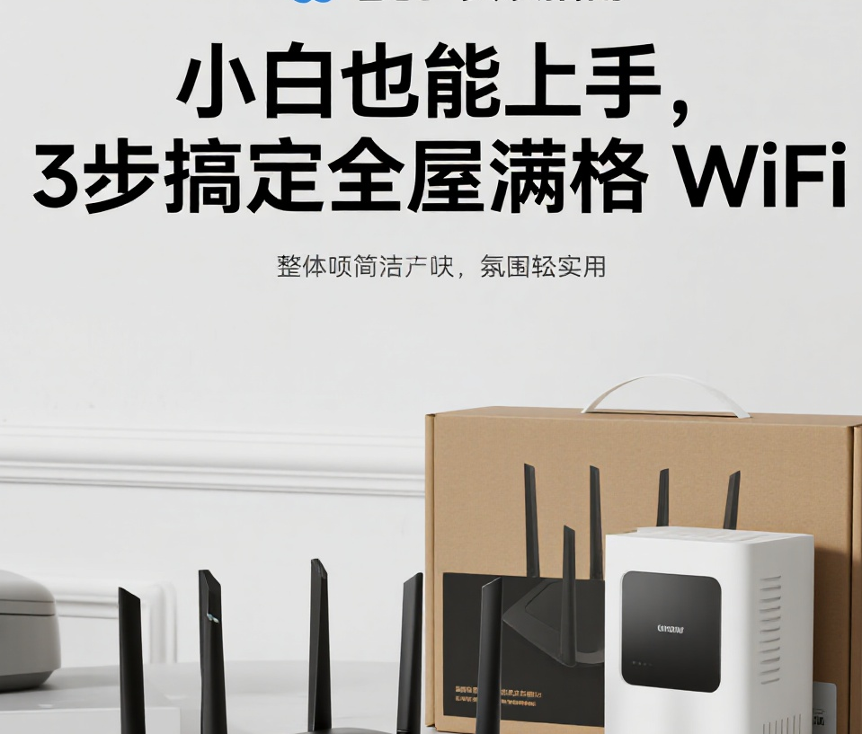 郑东新区分布式路由器安装指南：小白也能上手，3 步搞定全屋满格 WiFi