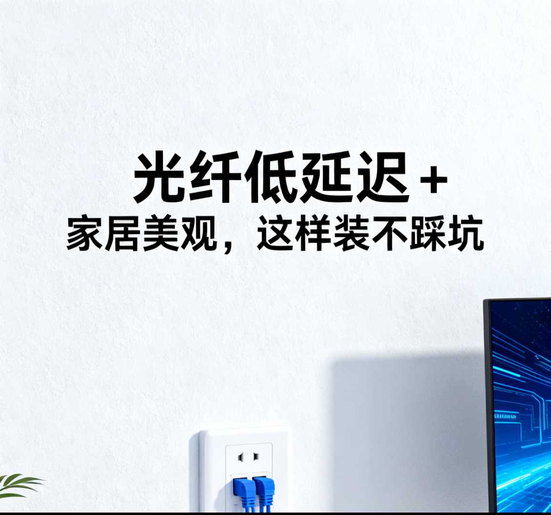 郑东新区光纤低延迟 + 家居美观，这样装不踩坑
